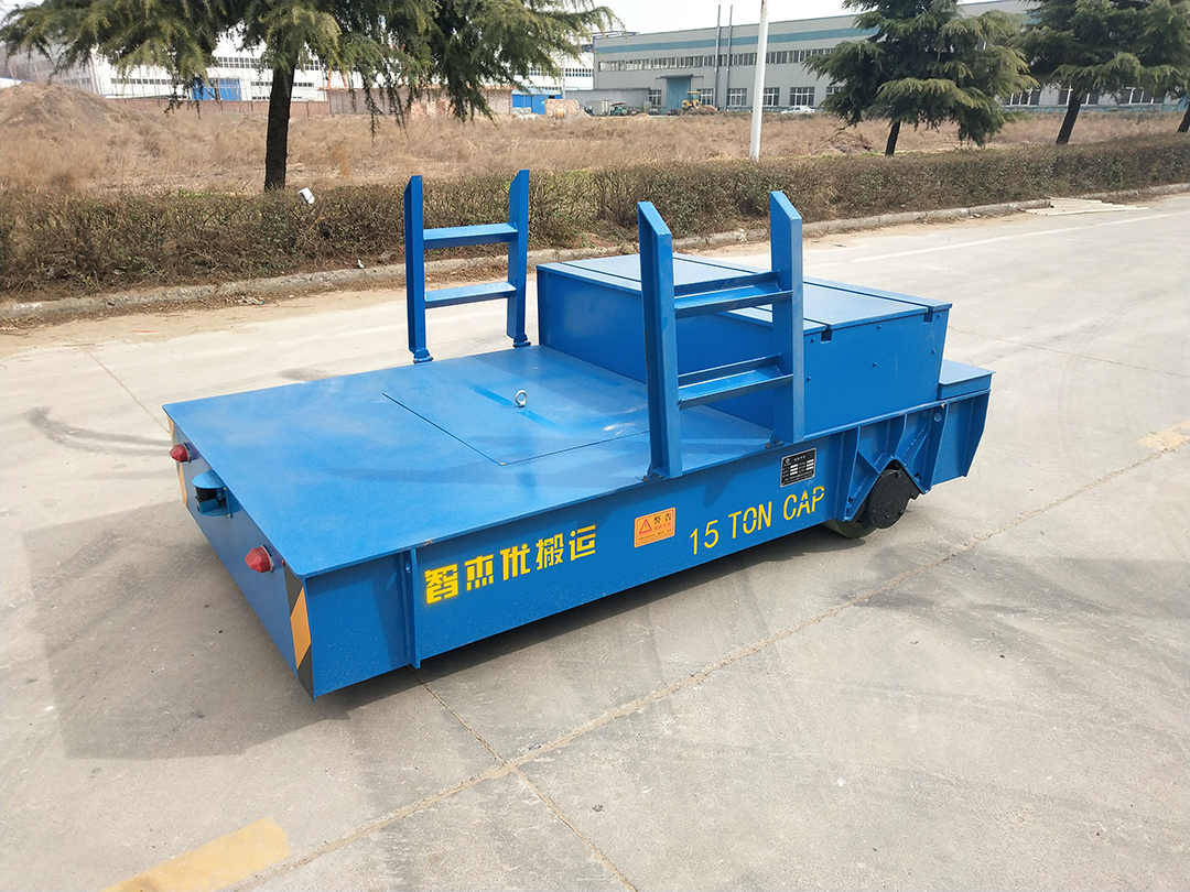 15T差速转向带登陆车架平车