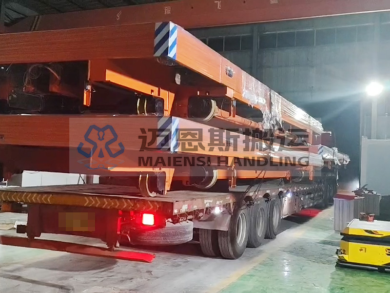 福建某核电项目 三台龙骨RGV移动车发货现场